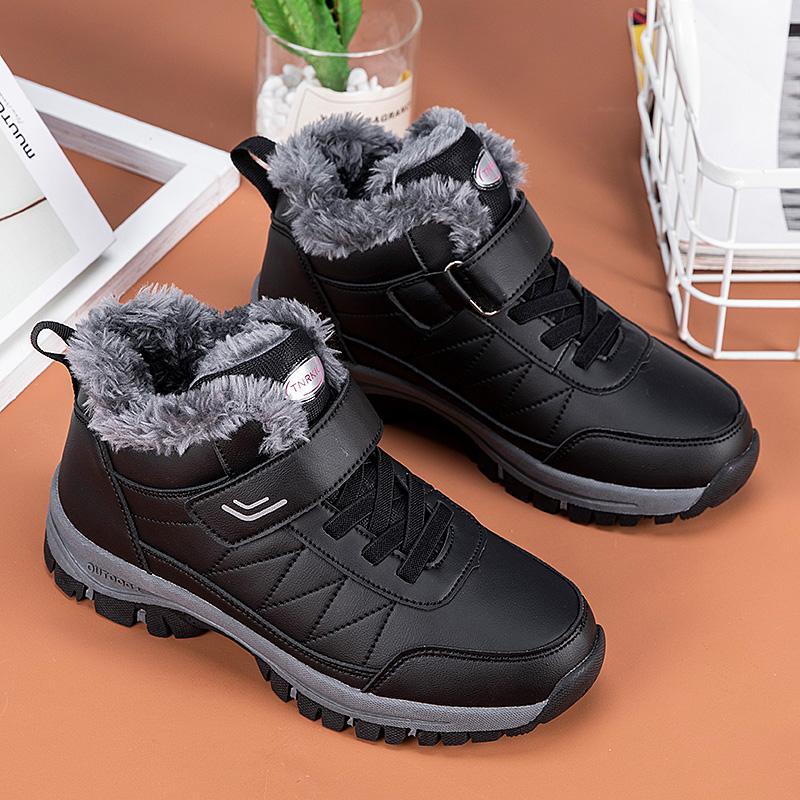 TUINANLE Unisex Platform Sneakers Women Winter Plush Warm Shoes Running Casual High Top Sports Shoes for Men