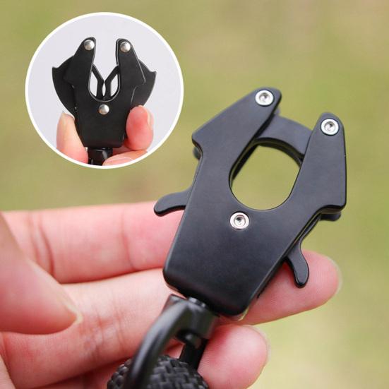 Карабин с зажимом-лягушкой, прочный, быстросъемный, для кемпинга, с поворотом на 360 градусов, поводок для собак, ошейник для домашних животных, металлическая застежка