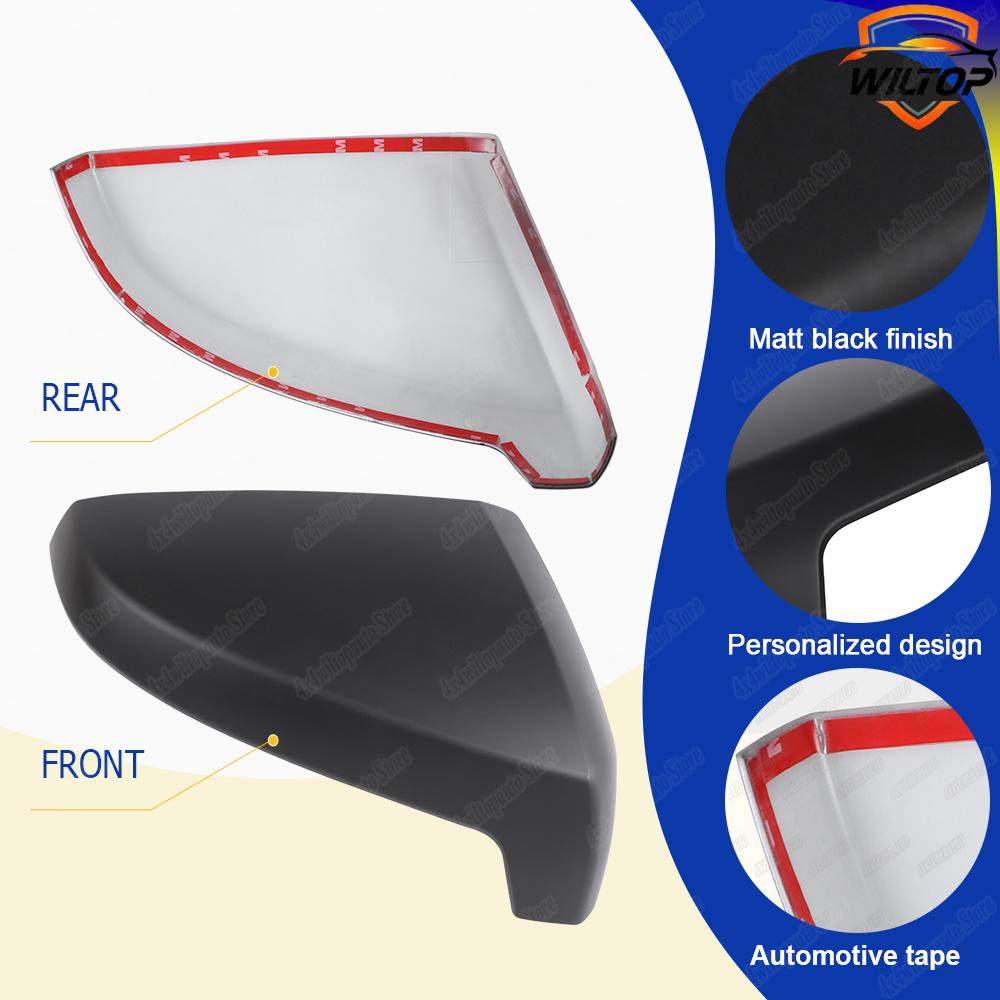 Car Mirror Covers for ISUZU D-MAX V-Cross DL40 AT33/35 2025 2025 Rearview Mirror Covers ABS Matte Black Car Exterior Accessories