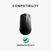 kwmobile Mouse Feet Compatible with SteelSeries Rival 3 Mouse Sole Replacement Sticker Reinforced Slip Black -