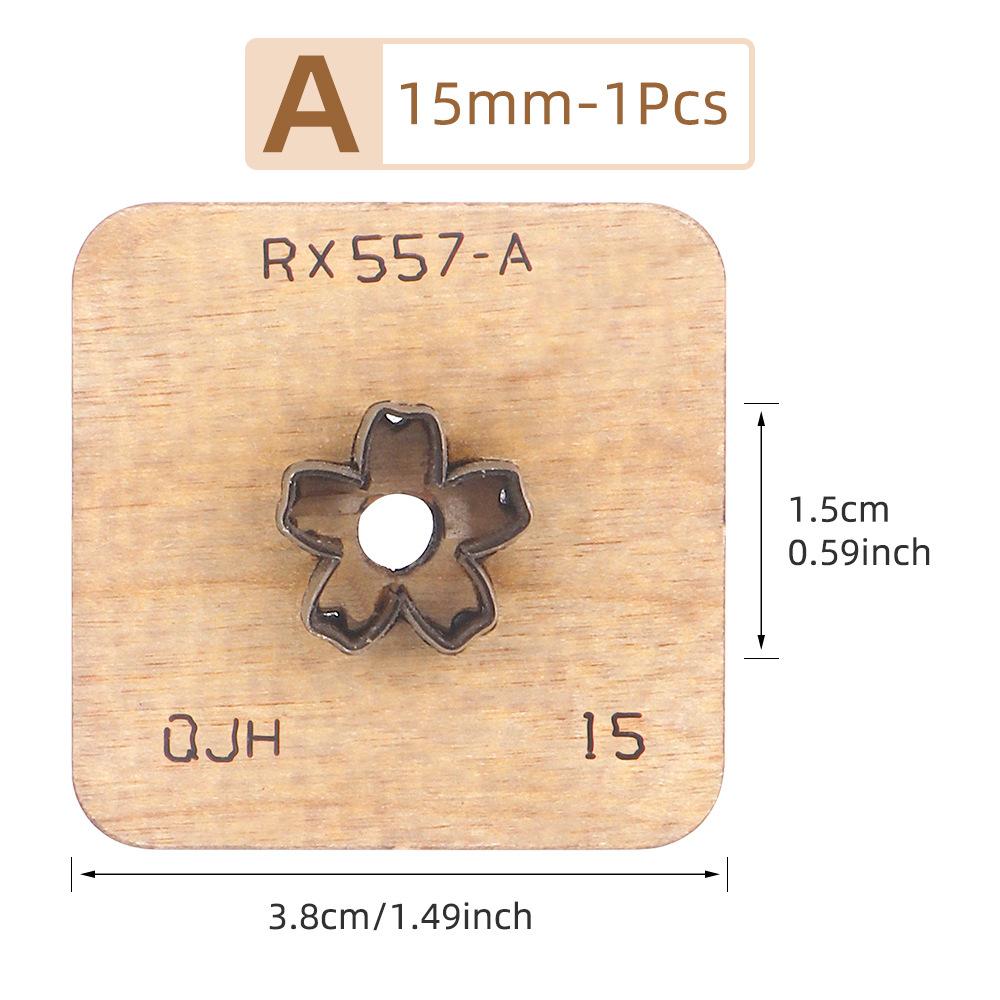 1 шт. Кожаный вырубной штамп DIY Лезвие-нож для вырезания лепестков цветов Форма-штамп для изготовления кожаных брелоков Кожевенное ремесло Штамп для пробивки
