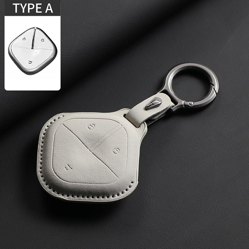 Car Key Case Cover Shell for SGMW Wuling BINGO Airev 2023 Baojun Kiwi EV Keychain Remote Cover Shell Fob Accessories