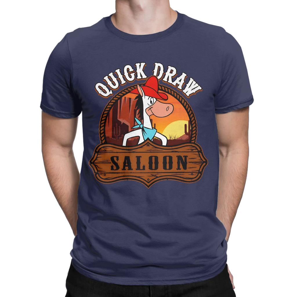 Quick Draw Saloon Novelty Graphic 100 Cotton Tshirt Quick Draw Mcgraw Svg Tees Tops For Unisex