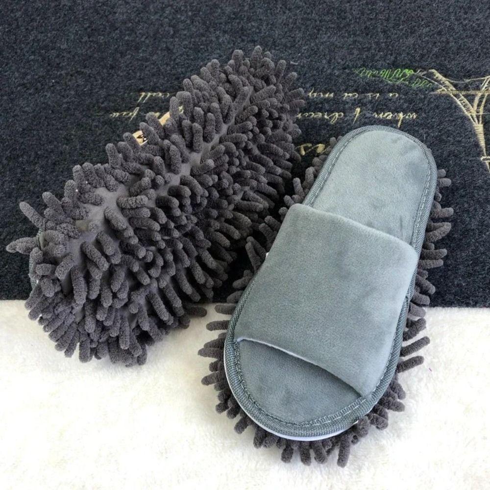 Microfiber Wiping Slippers Portable Cleaning Slippers Cleaning Tools Mopping Shoes Unisex