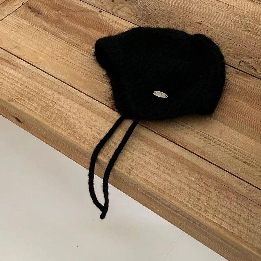 Rabbit Fur Earflap Hat Korean Style Ear Cap Fashion Knit Cap Autumn