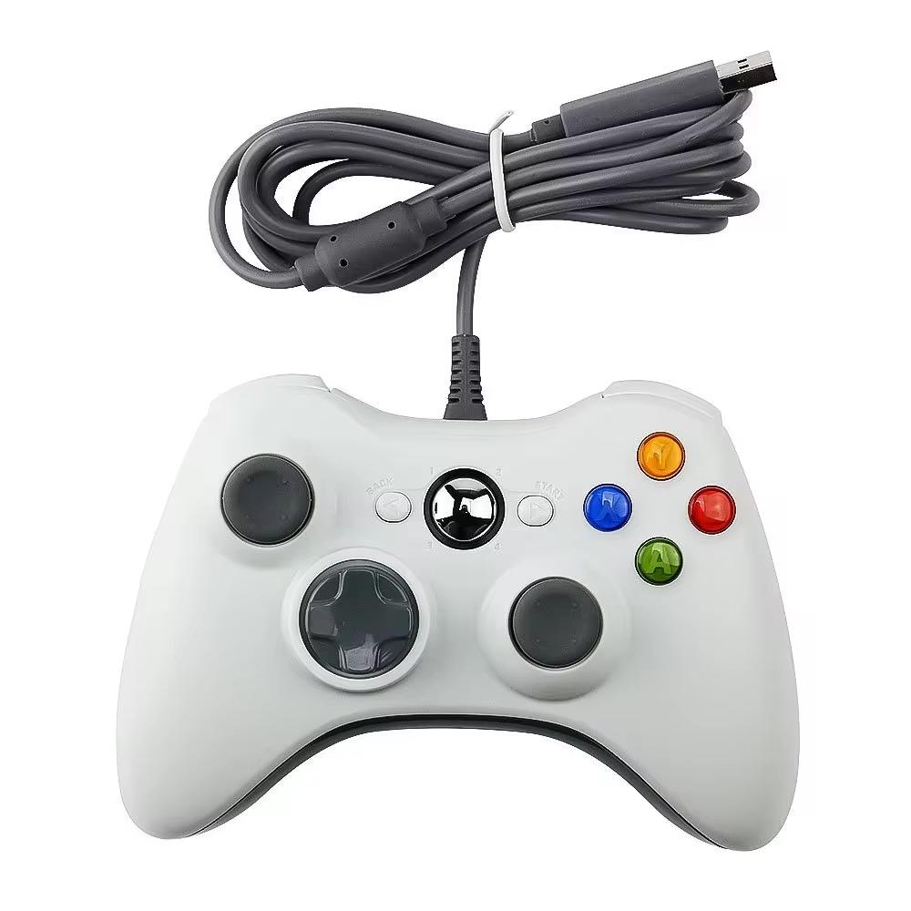 Беспроводной/проводной контроллер для Xbox 360 / 360 Slim Геймпад Джойстик Совместим с Xbox 360/360 Slim и ПК Windows Игры