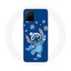 Case for Vivo Y21s 2021 / Y21 2021 Stitch Snow Christmas Blue