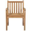 Garden Chairs 2 pcs with Grey Cushions Solid Teak Wood