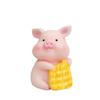 Miniatures Animal Pink Pig Landscape Ornaments Resin Cartoon PigCar Decoration  Ornaments Gift