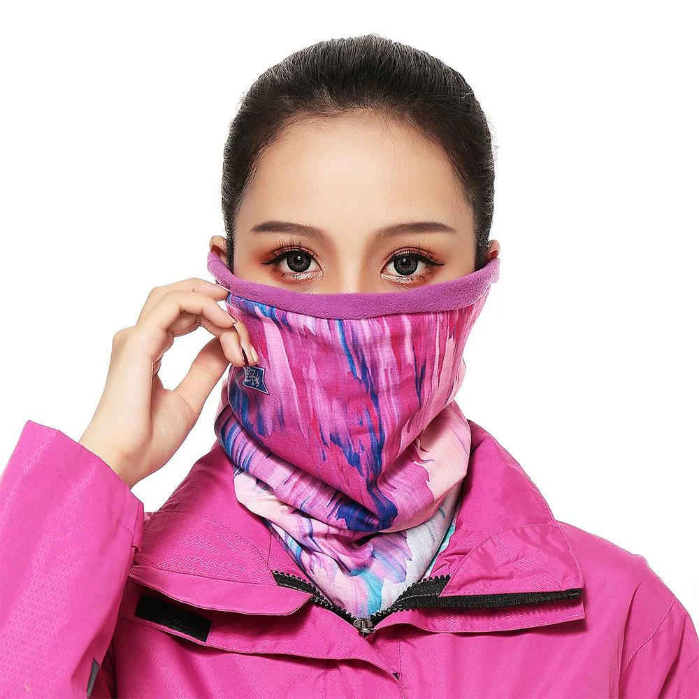 Fleece Cycling Headscarf, Face Mask, Neck Scarf, Hat, Neck Gaiter, Windproof, Cold-Proof, Warm, Unisex Ski Face Protection Face Towel