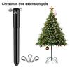 14.8" Christmas Tree Height Extender Metal Tree Base Extension Pole with 3 Fixing Screws Artificial Xmas Tree Extender Pole for 0.5-1.25 Inch Tree