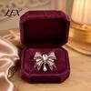 Daily Wear Brooch Retro Rhinestone Bow Brooch, Bowknot Pin with Waterdrop Faux Pearl, Metal Women Jewelry Accessories for Wedding Party Dainty
