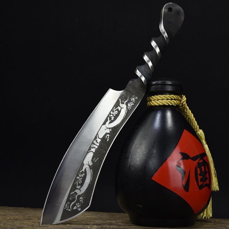 6,5-дюймовый универсальный нож Шеф-повар Топор Мачете Для нарезки Longquan Кухонные ножи Рукоятка из стали 7Cr17MoV Универсальный ручной Мессер