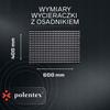 Polentex Aluminum Doormat, Black Brush, With Sediment Bowl 60X40