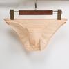 Men Summer Briefs 3D U-convex Low-rise U-convex Thin Panties Solid Color Three-dimensional Pouch Underwear