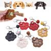 Memorial Pet Hair Storage Bag Multifunctional Portable Paw Shaped Pu Leather Keychain Commemorative Pet Diy Decoration Gifts