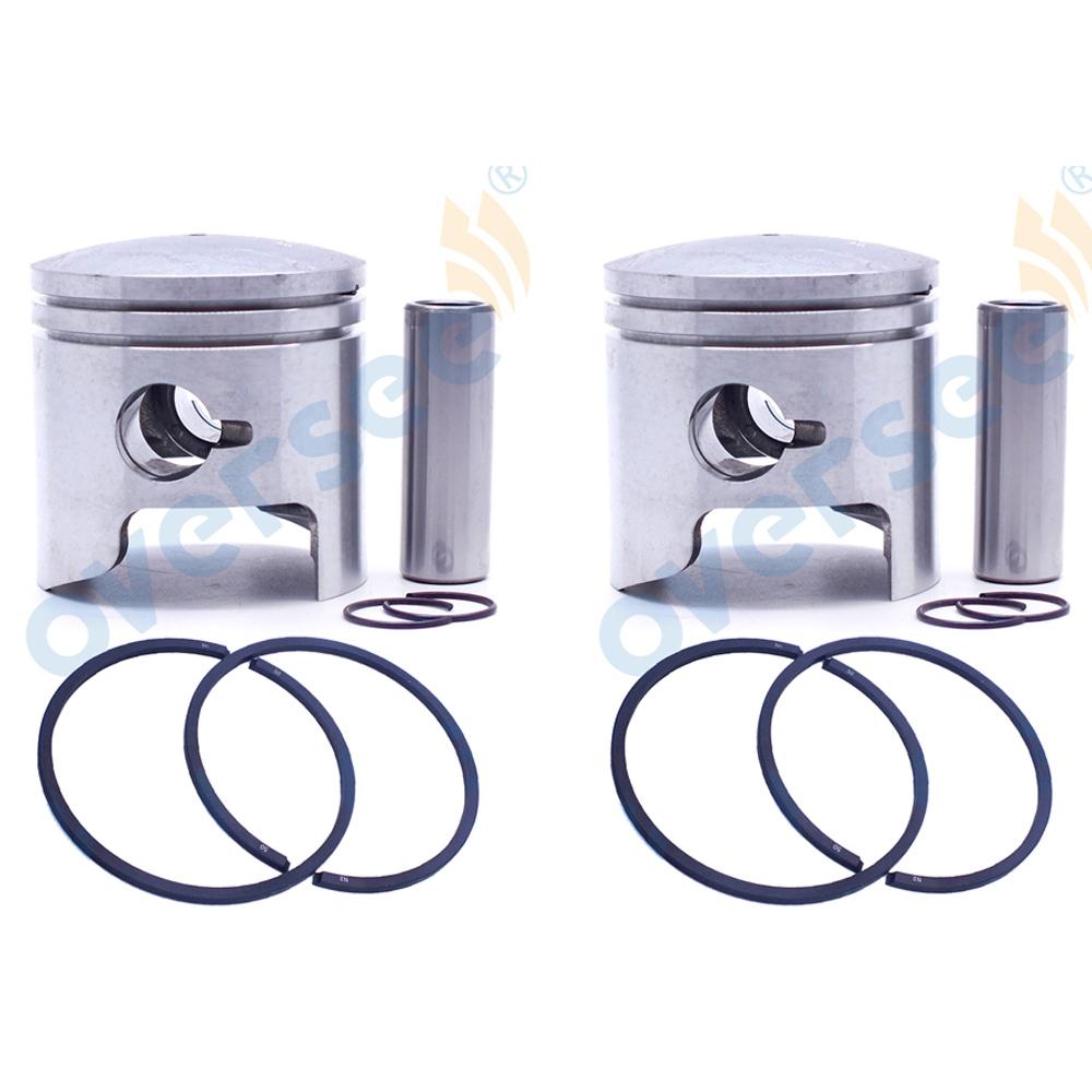 Oversee Piston Assy 3B2-00004-0 +050 For Tohatsu Outboard Motor 8-9.8HP 50.5mm 3B2-00004-1 3B2-00004 Oversize