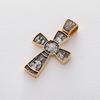 Серебряный православный крестик Спас Нерукотворный с предстоящими