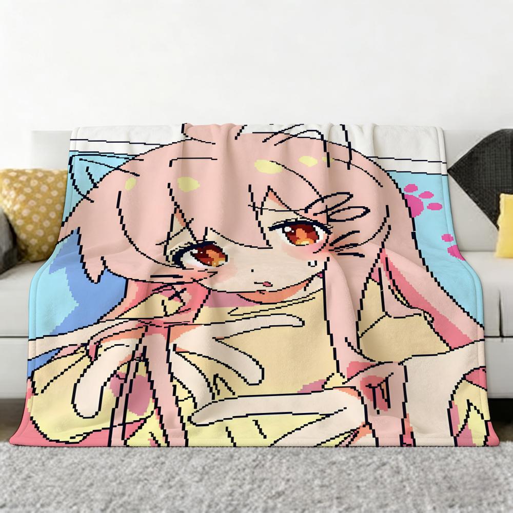 Anime O-Onimai Throw Soft Cozy Flannel Throw Blanket for Sofa Bedroom and More