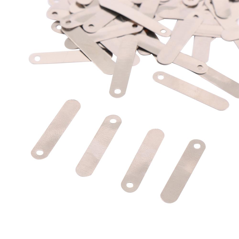 100Pcs for Sub C 14500 18650 DIY 2.5*0.5cm Connecting Tab Conductive Sheet Solder Tab Nickel Plated