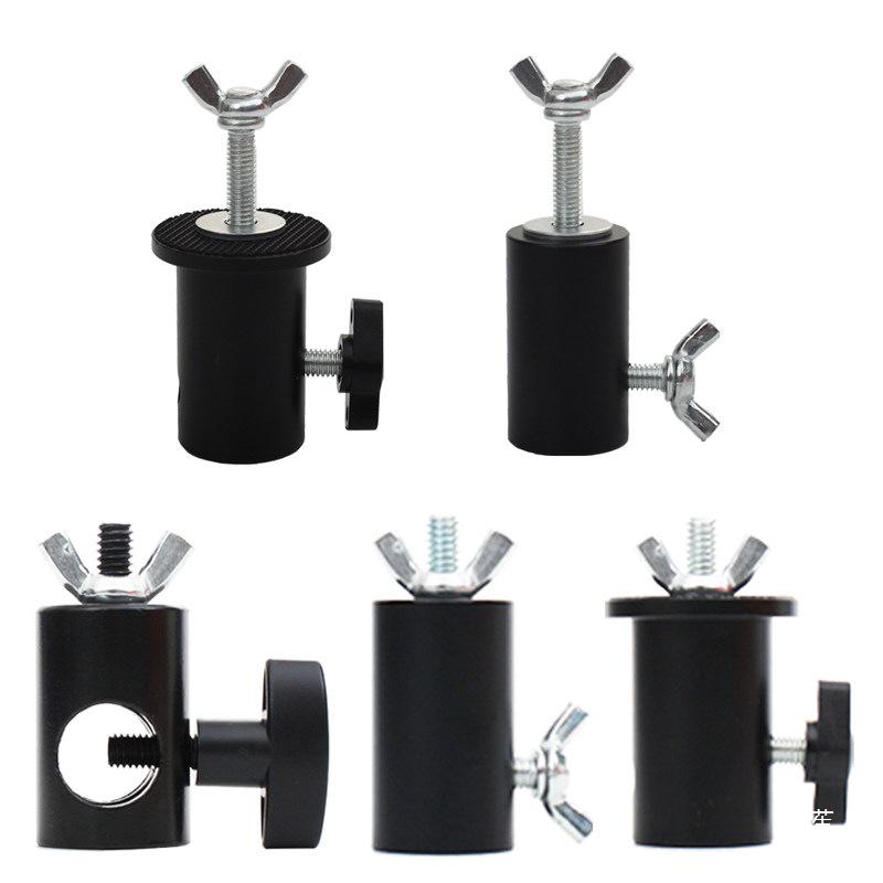 Live Broadcast Photography Light Stand Adapter – 1/4" Screw Tripod Bracket for Background and Horizontal Pipe Conversion.
