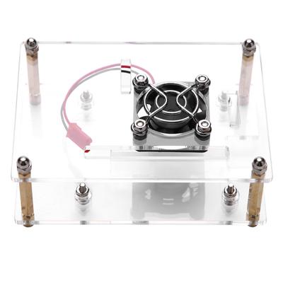 Акриловый корпус PMMA Защитный чехол Вентилятор охлаждения для Raspberry Pi 2 3 Model B и Pi b