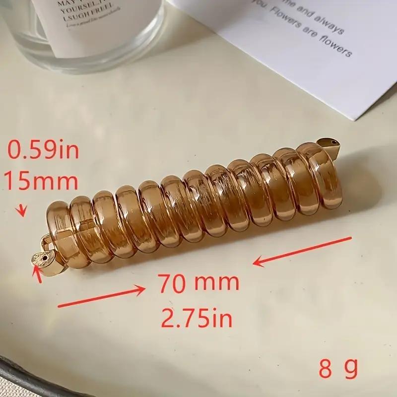 1 шт. спиральная резинка для волос, длинные катушки, резинка для волос, однотонные веревки для волос, водонепроницаемые косички, кольца для волос, эластичная резинка для хвоста, аксессуары для волос для женщин и девочек