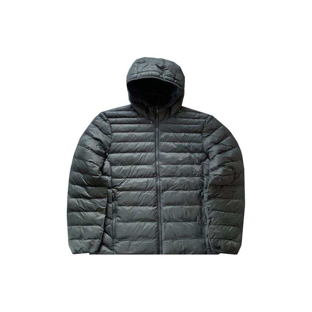 Polo Ralph Lauren Solid Logo Embroidered Hooded Jacket Men Jackets Gray 710829156-006