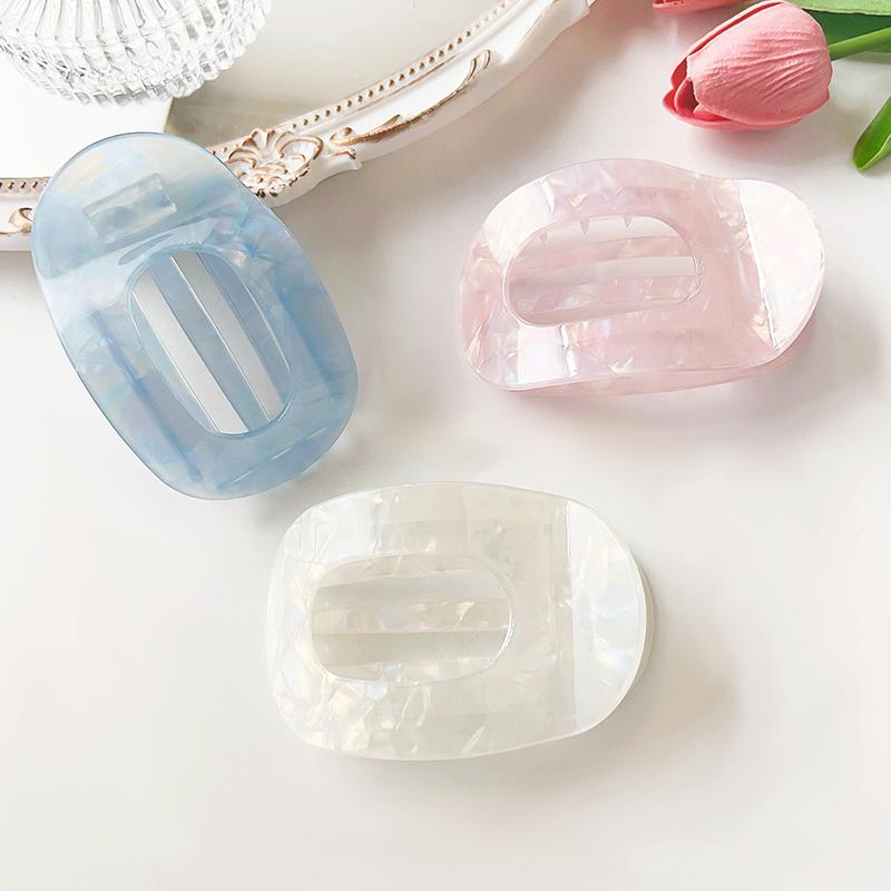 Заколки для густых волос Плоские зажимы-когти Прочный захват Гибкие зубцы Удобный изогнутый дизайн Для всех текстур волос