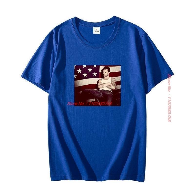 Adam Levine Prison American Flag Fashion Graphic T Shirts Summer Big Size Short Sleeve T Shirt Tees Tops Unisexs Clothes