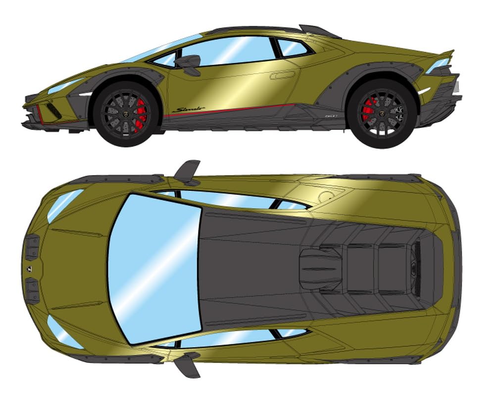 EIDOLON Lamborghini Huracan Stellato 2024 Зеленый Готовая модель EM738A Make-up 1/43