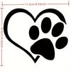Love Feet Car Sticker Heart-shaped Footprint Car Sticker Cover Scratches Body Door Sticker