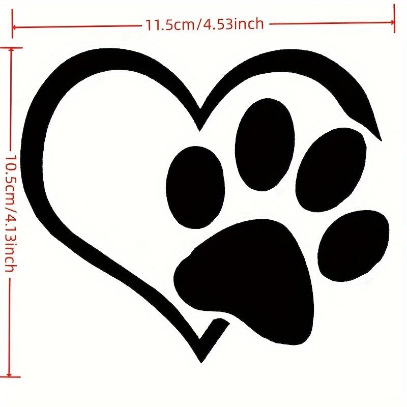 Love Feet Car Sticker Heart-shaped Footprint Car Sticker Cover Scratches Body Door Sticker