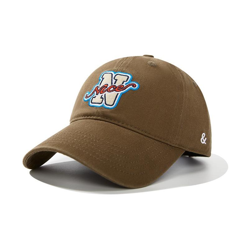 New Vintage Letter NICE Embroidered Hip Hop Baseball Cap Kids Couple Street Trend Versatile Cap