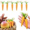 Easter Carrot Hanging Ornaments-6PCS Artificial Carrot,Realistic Thanksgiving Carrots Hanging Pendant For Tree