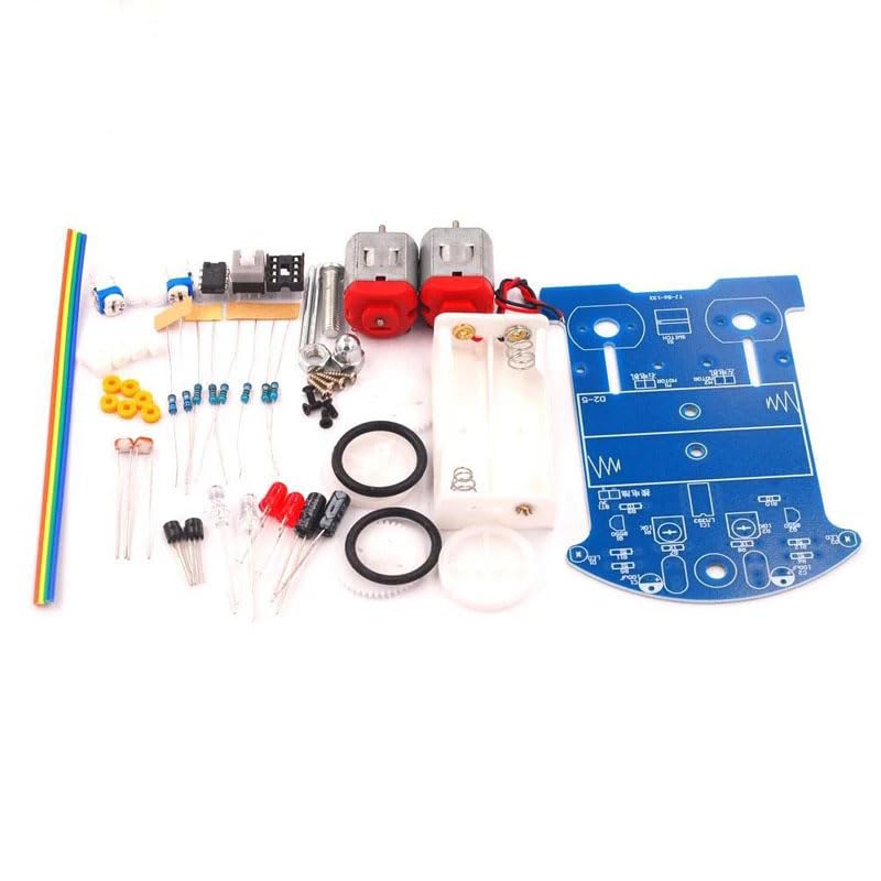 D2-5 DIY Kit Интеллектуальная линия слежения Автомобильный комплект DC Motor Производство электронных сборок Умный автомобиль Патруль Автомобильные детали