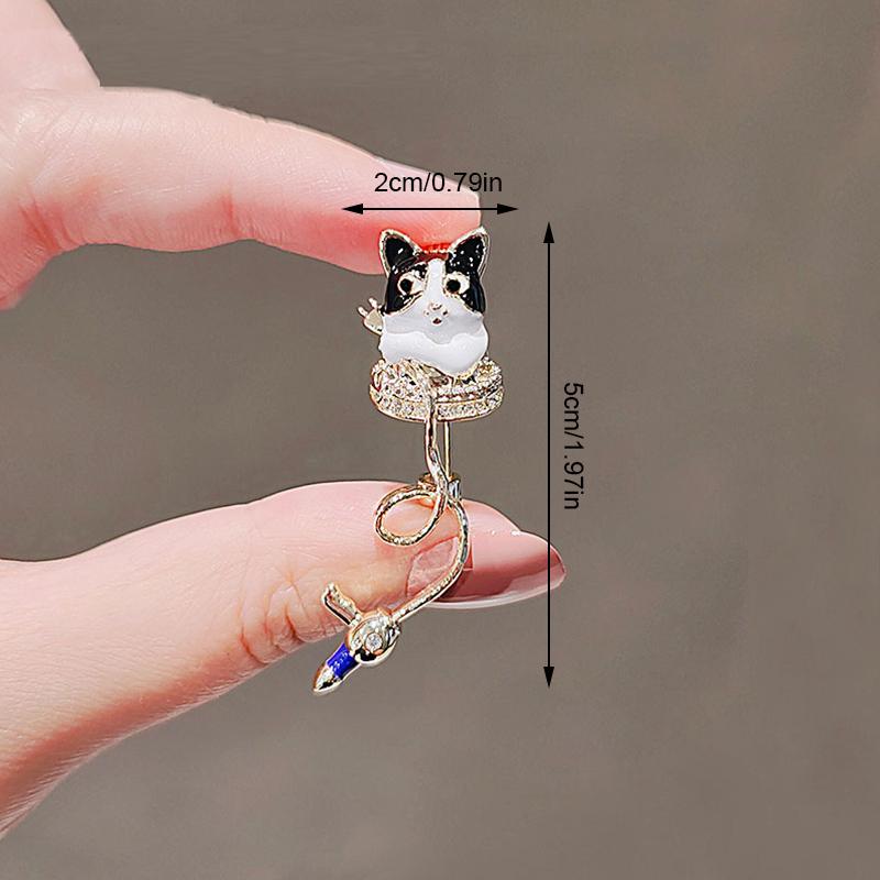 Women Fashion Rhinestone Metal Lapel Pins Small Brooch Pin Flower Animal Bow Brooches
