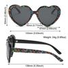 UV400 Polarized Heart Sunglasses Party Beach Love Shaped Shades Heart Shaped Sun Glasses  for Women