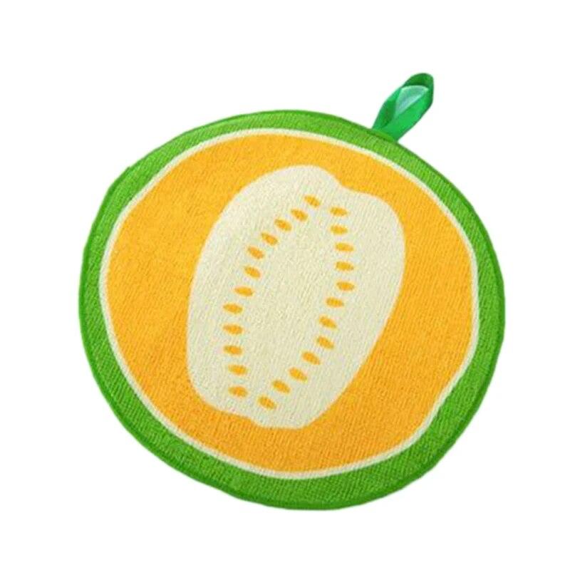 2 шт., милая тряпка с фруктовым принтом, салфетка для протирки, кухонное полотенце для рук, полотенца из микрофибры, тряпка для чистки, подвесное полотенце, быстросохнущие продукты