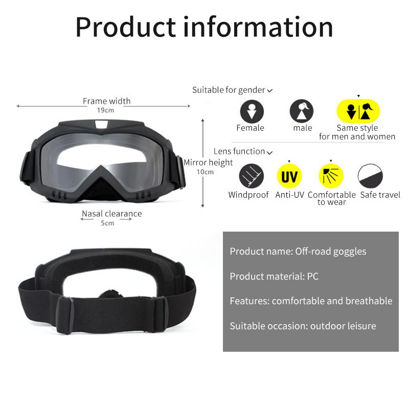 Новые очки для мотокросса, мотоцикла, квадроцикла, велосипеда, внедорожные очки для верховой езды, внешняя защита