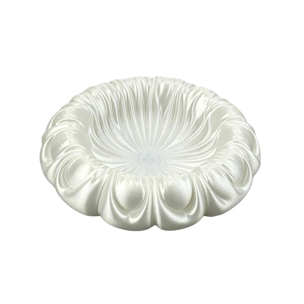 Satin Stripe Jewelry Display Tray 3D Printed Decorative Bowls Jewelry Organizer Dressing Table