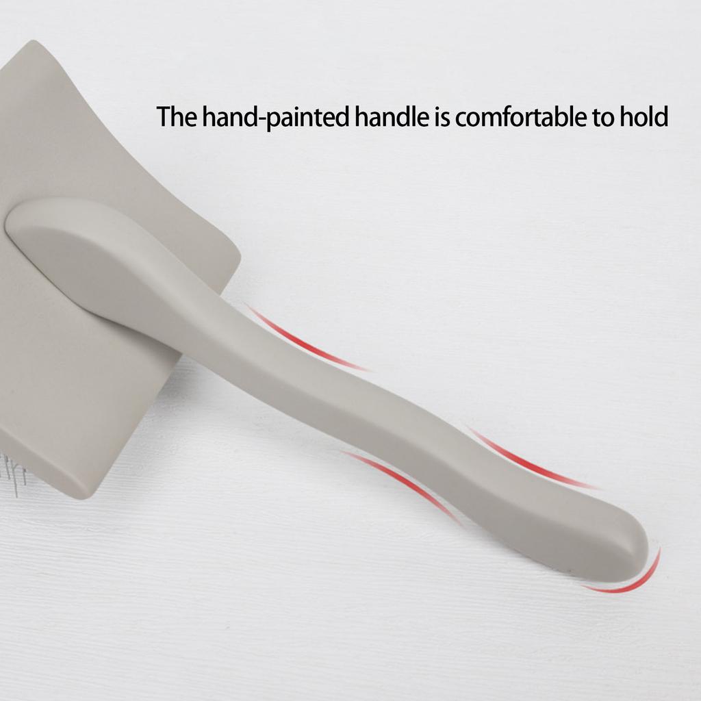 MultiPurpose Pet Grooming Comb Massage Brush With Comfortable Grip Handle Removes Dog Cats Shedding Furs Efficiently