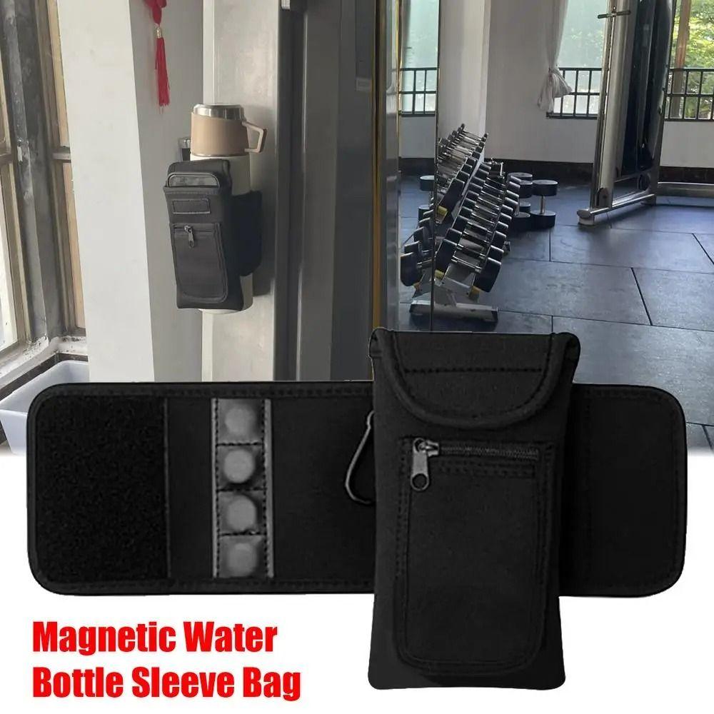 with Phone Holder Magnetic Water Bottle Bag Portable Gym Sling Bag Gym Accessories