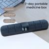 Weekly Pill Box Large Capacity Multiple Compartments Dustproof Lightweight Portable 7-Day Vitamin
