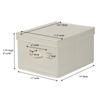 Large Canvas Storage Box with Lid Stacking Organizer Seasonal Items Toys Clothes Home Dorm Folding Storage Solution