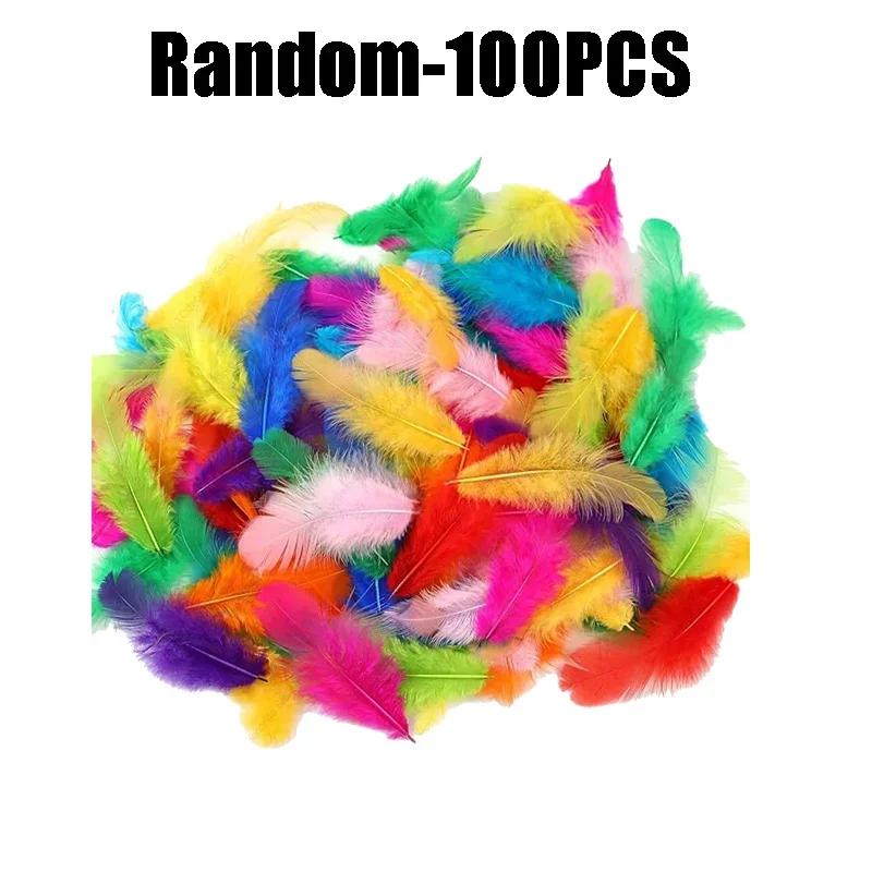 100 шт./пакет 7-12 см Белые Розовые Натуральные Перья Фазана Петуха Плюмас Перо Сделай сам Изготовление Ювелирных Изделий Свадебная Вечеринка Украшение