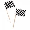 Топпер для торта с гоночным флагом (Пакет из 50)