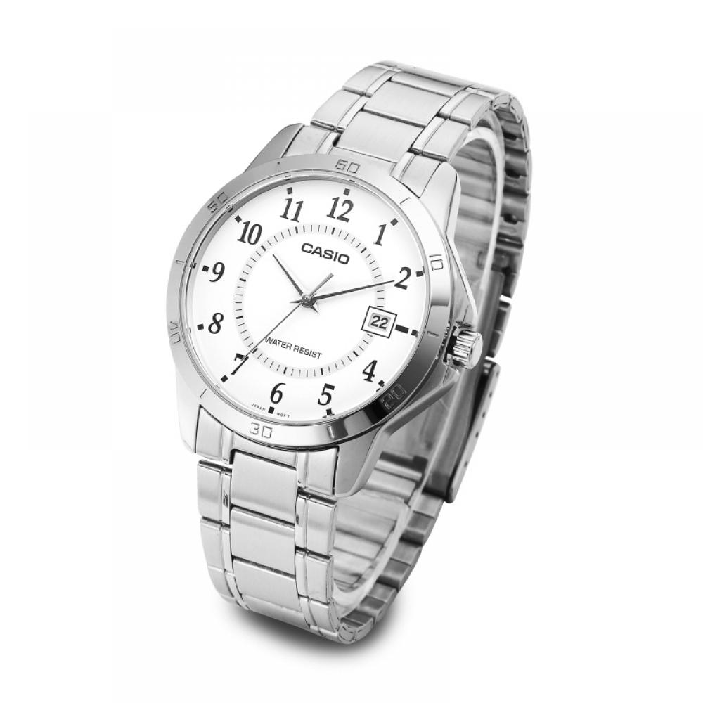 Casio Mtp V004d 7budf  Mtp V004d 7b  Аналоговые Студенческие Мужские Металлические Часы