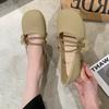 Soft Leather Soft Sole Small Leather Shoes 2025 Summer New Fashion Literary Flower Mary Jane Shoes Shallow Mouth Comfortable Doudou Shoes