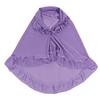 1 шт. Модный и красивый платок-хиджаб милого однотонного цвета с оборками для девочек 3-6 лет, детский мусульманский платок, тюрбан